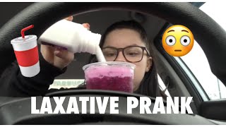 LAXATIVE PRANK ON BF [upl. by Lerual726]