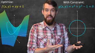 Lagrange Multipliers  Geometric Meaning amp Full Example [upl. by Inajar57]