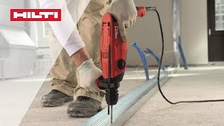 HOW TO Basics of hammer drilling by Hilti [upl. by Lorrin389]