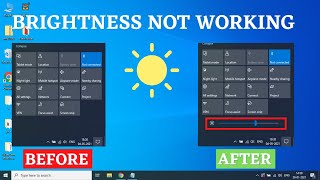 Brightness not working windows 10 [upl. by Sitnalta949]