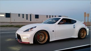 430WHP SUPERCHARGED 370z GOING NUTS  GT HAUS EXHAUST [upl. by Maillw]