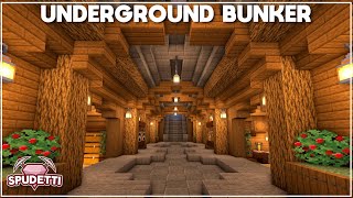 Minecraft How to Build an Underground Survival Bunker Tutorial 2021 [upl. by Eugaet940]