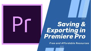 🎬 Tutorial How to Save and Export Video Projects in Premiere Pro [upl. by Anib]