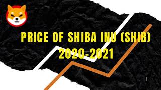 SHIBA INU SHIBA Price History from 2020 to 2021  Cryptocurrency [upl. by Acysej709]