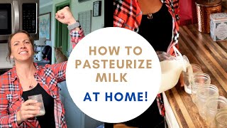 How to Pasteurize Raw Milk [upl. by Lounge]