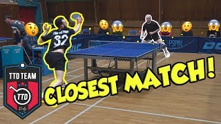 CLOSEST MATCH EVER  TableTennisDaily Team  Ep 10 [upl. by Latrell453]