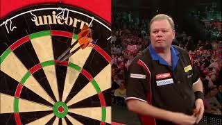 Raymond van Barneveld hitting the first ever 9 darter at Ally Pally [upl. by Airlie]