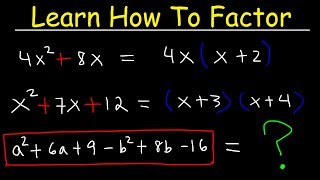 Factoring Trinomials amp Polynomials Basic Introduction  Algebra [upl. by Dutchman]