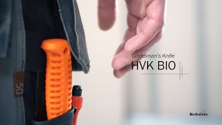 Hultafors  Discover the HVK BIO Craftsmans Knife [upl. by Trofmoc]