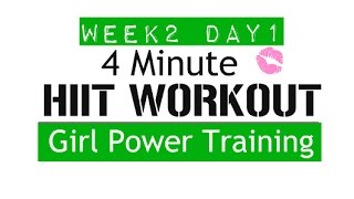 HIIT WORKOUT 4 MINUTES  🙅🏼Girl Power Training [upl. by Erodasi]