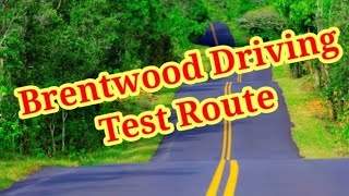 Brentwood Driving Test Route [upl. by Niawtna466]