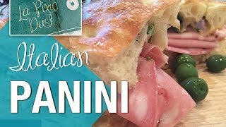 Panino Mortadella amp Mozzarella  An Italian Panini Recipe [upl. by Nyrak]