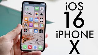 iOS 16 OFFICIAL On iPhone X Review [upl. by Dolorita]