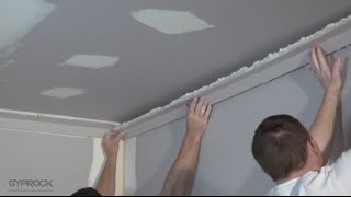 How To Install Plasterboard Part 5 Installing Cornice [upl. by Dun]