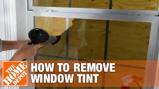 How to Remove Window Tint  The Home Depot [upl. by Boutis608]