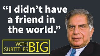 Ratan Tata Award Winning Speech with BIG Subtitles [upl. by Scherle335]