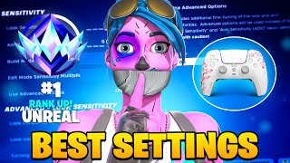 NEW Best Chapter 5 Fortnite Controller Settings  Full Sensitivity Guide XboxPS5PC [upl. by Chubb743]