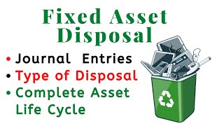 How to do fixed asset disposal  Example  Journal Entries [upl. by Bolt195]