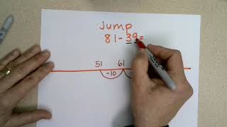 Jump Strategy  Subtraction [upl. by Ruford]