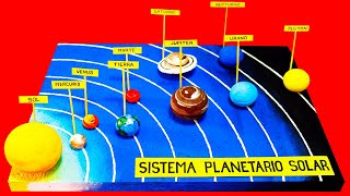 MAQUETA SISTEMA SOLAR fácil de hacer [upl. by Chanda]