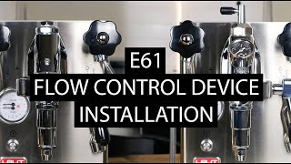 How to Install a Flow Control Device on any E61 Group Espresso Machine  Lelit Mara X [upl. by Dlanor130]