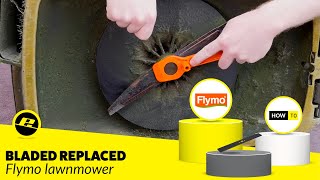 How to Replace a Flymo Lawnmower Blade on a Flymo Mower [upl. by Obadiah]