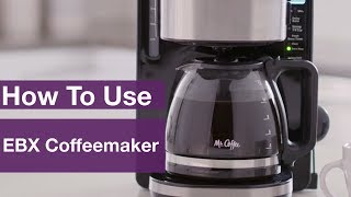 How to Use Mr Coffee® 12Cup Stainless Programmable Coffeemaker  EBX [upl. by Marlene]