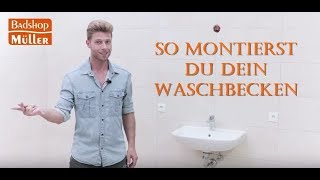 Waschbecken montieren Komplettanleitung [upl. by Sibyls965]