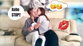 I CAN’T STOP KISSING YOU PRANK ON BOYFRIEND he loved it [upl. by Higgs]