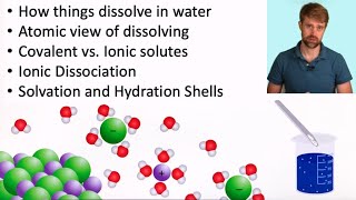 Aqueous Solutions Dissolving and Solvation [upl. by Tristis]