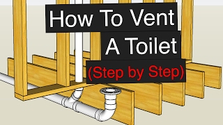 How To Vent amp Plumb A Toilet Step by Step [upl. by Nahtnhoj]