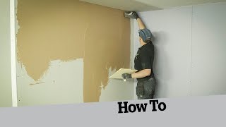 How to skim a plasterboard wall [upl. by Gagnon]