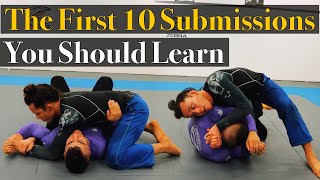 The First 10 Bjj Submissions You Should Learn [upl. by Selohcin]