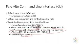 Palo Alto Initial Configuration [upl. by Yeruoc]