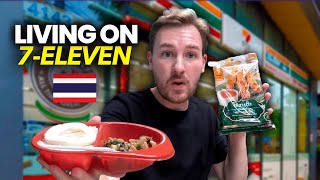 LIVING ON 7ELEVEN for 24 Hours 🇹🇭 Thailand [upl. by Ansley572]