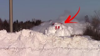 Train vs Snow  Train Hits Snow Compilation [upl. by Aicerg]