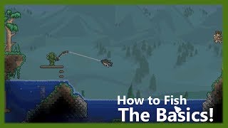 Terraria  How to Fish The Basics [upl. by Hnim940]