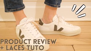 Veja Campo kaki  review  how to do the laces [upl. by Russ149]