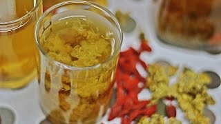 Chrysanthemum Tea 菊花茶  Herbal Tea  Recipe by ZaTaYaYummy [upl. by Odanref]