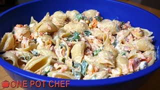 Ultimate Creamy Pasta Salad  One Pot Chef [upl. by Marne]