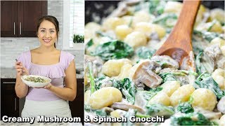 Creamy Mushroom and Spinach Gnocchi [upl. by Eiral]