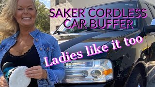 Saker Cordless Car Buffer amp Polisher Review [upl. by Cyrus108]