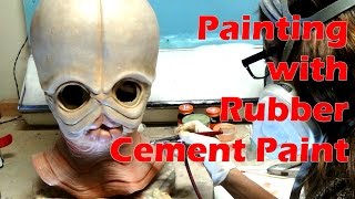 Painting with Rubber Cement Paint [upl. by Ilesara112]