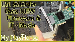 How to FlashFirmware Update LSI 92008e HBA ITMode  1046 [upl. by Evita]