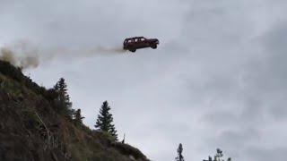 Car Jumps Off Cliff Meme [upl. by Adnaloy]