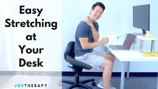 Quick and Easy Stretches To Do While Sitting at Your Desk [upl. by Geibel]