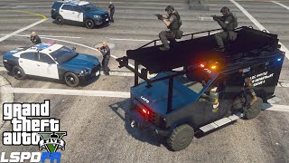 GTA 5 LSPDFR SWAT Team Hostage Rescue With Lenco BearCat ARES Rapid Entry System Police Mods 784 [upl. by Aggappora132]