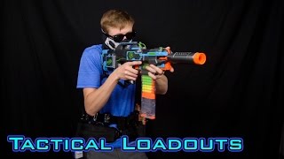 TACTICAL NERF LOADOUTS  Franks HvZ Gear [upl. by Nomyaw302]