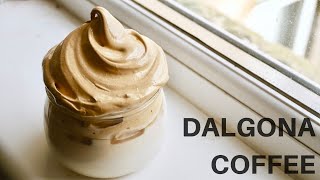 How to Make Dalgona Coffee Viral Tik Tok Whipped Coffee Recipe [upl. by Nylessoj209]