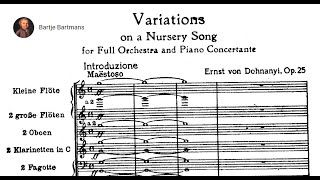 Ernst von Dohnányi  Variations on a Nursery Tune Op 25 1914 [upl. by Jacki928]